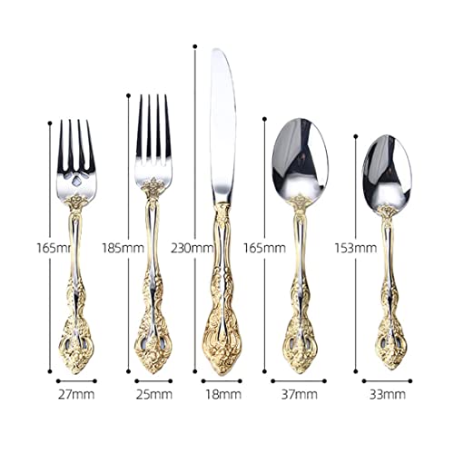 Michelangelo Golden Flatware Set for 8