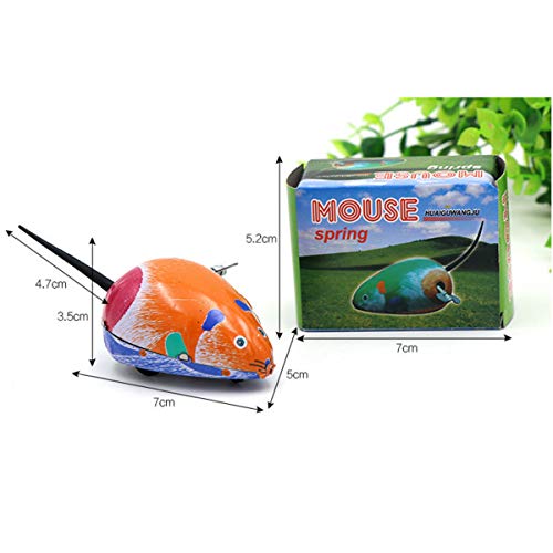 Retro Spring Wind-Up Animal Toy Set