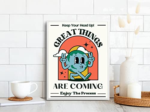 Retro Inspirational Wall Art for Teen Room
