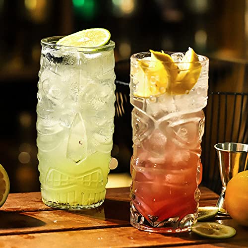 6 Pack Tiki Glasses for Exotic Cocktails