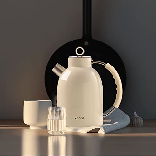 Retro ASCOT Stainless Steel Electric Kettle