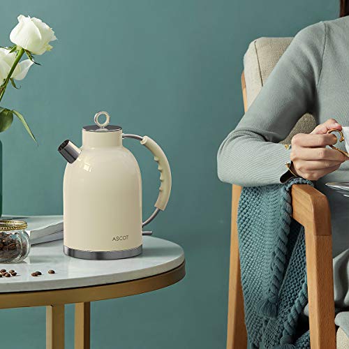 Retro ASCOT Stainless Steel Electric Kettle