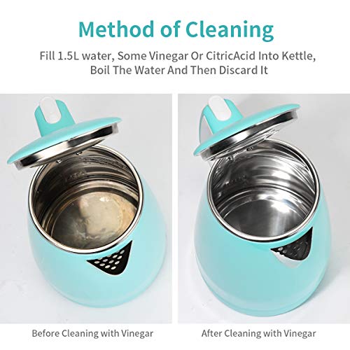 Retro Electric Kettle with Double Wall- 1.5L
