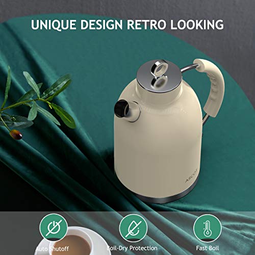 Retro ASCOT Stainless Steel Electric Kettle
