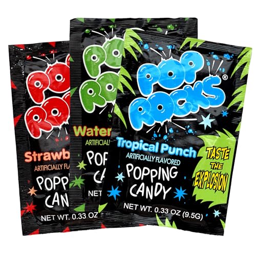 Hampton Candy Company Pop Rocks 3-Pack: Watermelon, Strawberry, Punch