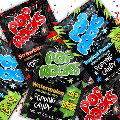 Hampton Candy Company Pop Rocks 3-Pack: Watermelon, Strawberry, Punch