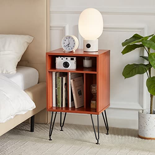 Retro Record Player Table with Storage