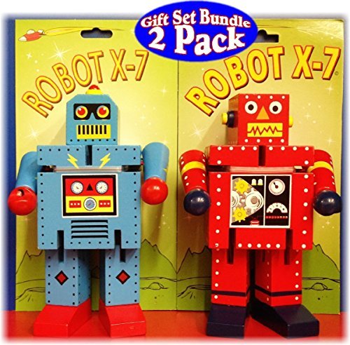Bendable Robot X-7 Set - Red & Blue