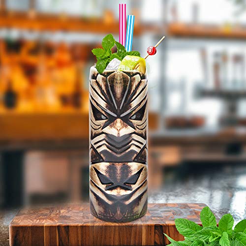 Hawaiian Tiki Mug Cocktail Set