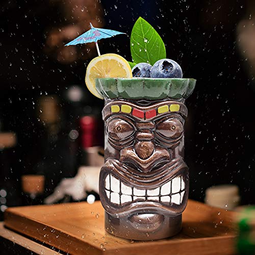 Hawaiian Tiki Mug Cocktail Set