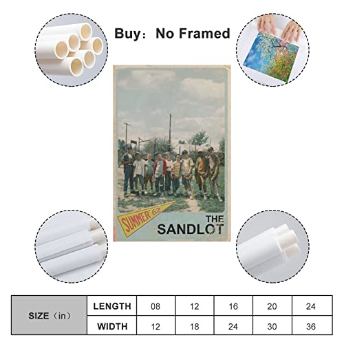 Sandlot Movie Poster for Retro Room Decor