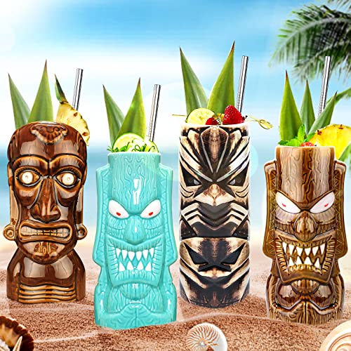 Set of 4 Creative Tiki Glasses