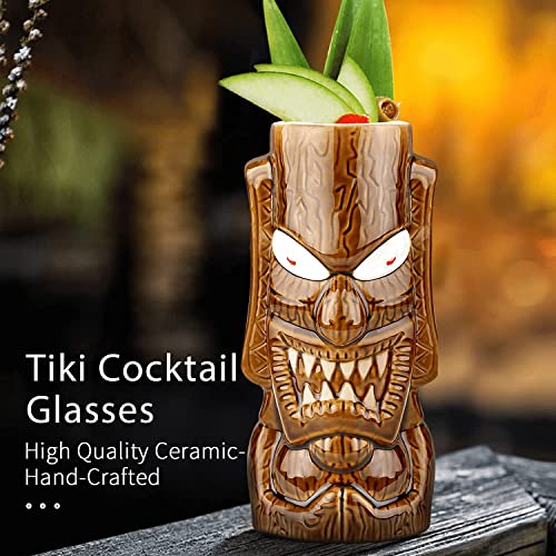 Set of 4 Creative Tiki Glasses