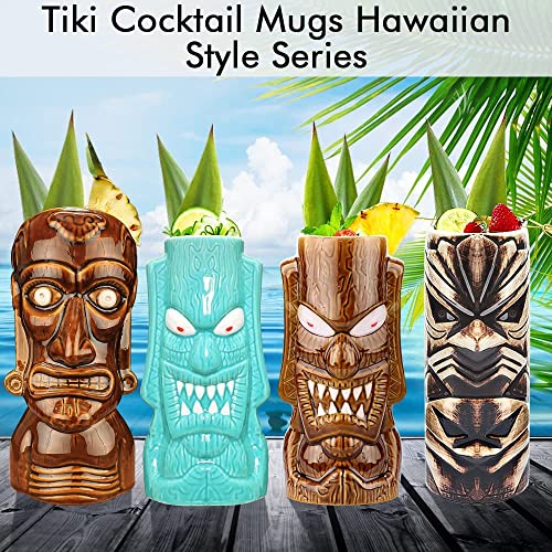Set of 4 Creative Tiki Glasses