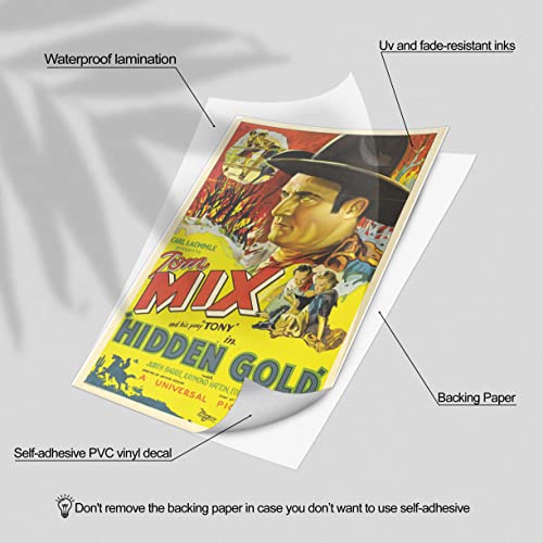 Retro Horror Movie Poster Decals - 12 Pack