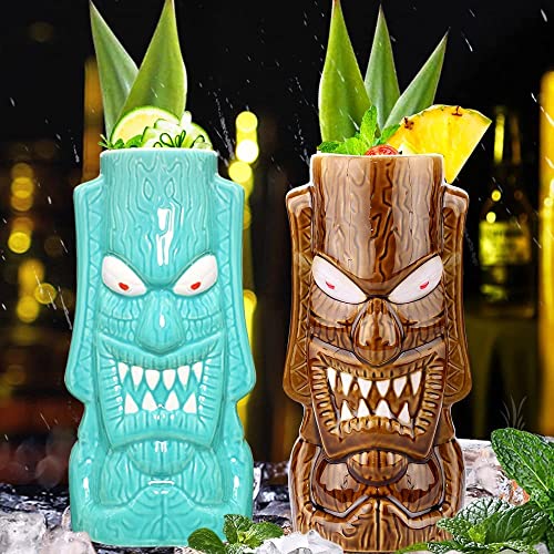 Set of 4 Creative Tiki Glasses