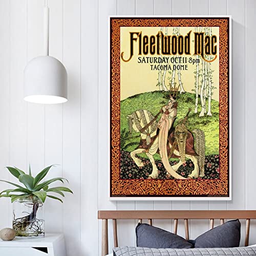 Fleetwood Mac Vintage Concert Poster Wall Art