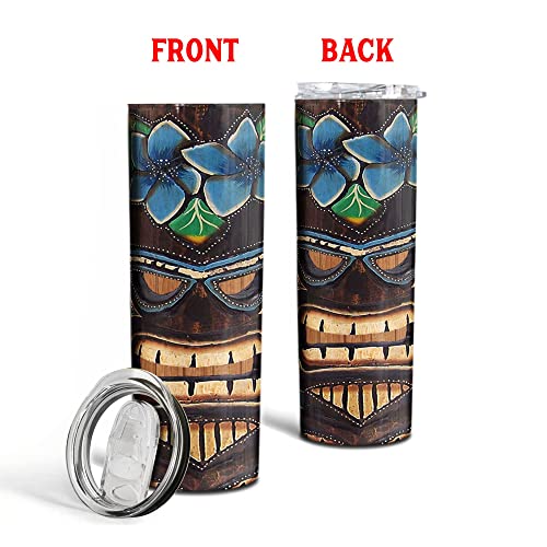 Tiki-themed Skinny Tumbler (20oz)