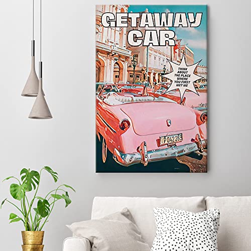 Taylor Swift Getaway Car Pink Poster Print