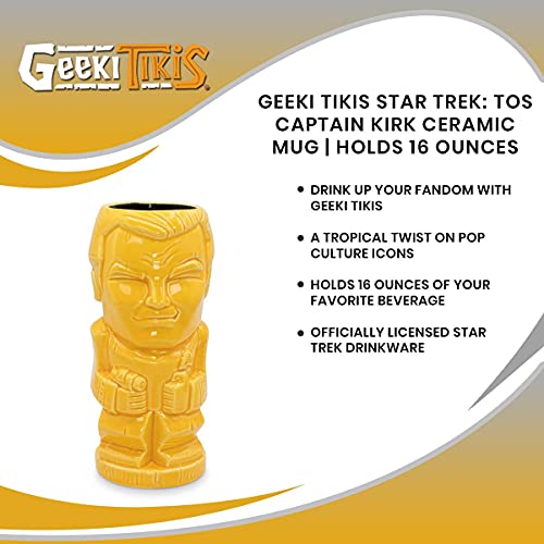 Star Trek Captain Kirk Ceramic Tiki Mug