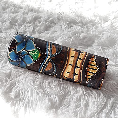 Tiki-themed Skinny Tumbler (20oz)