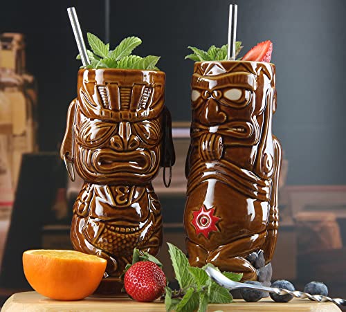 Exotic Tiki Cocktail Mug Set (Set A)