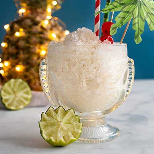 4 Pack Clear Tiki Glasses Set