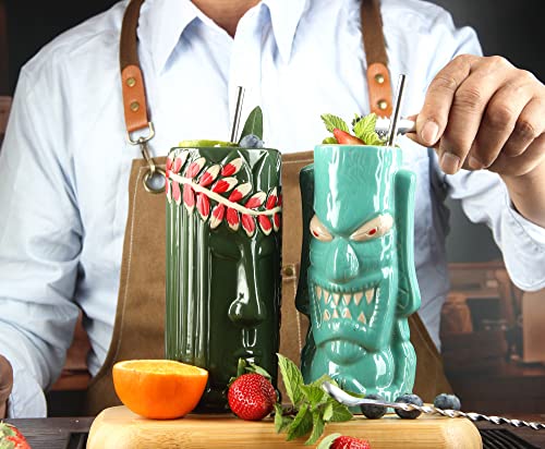 Exotic Tiki Cocktail Mug Set (Set A)