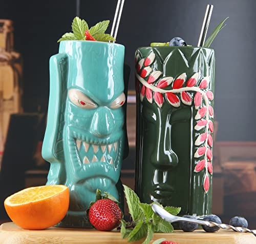 Exotic Tiki Cocktail Mug Set (Set A)