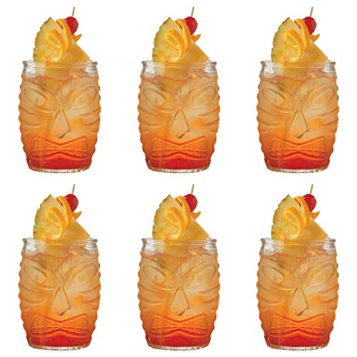 Hawaiian Style Bar Glasses - 6 Pack
