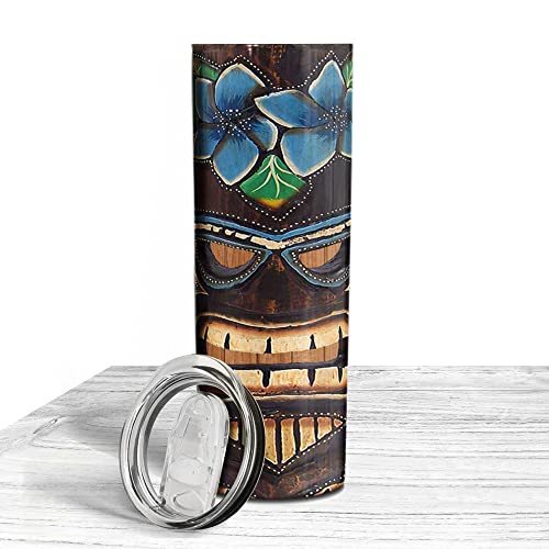 Tiki-themed Skinny Tumbler (20oz)