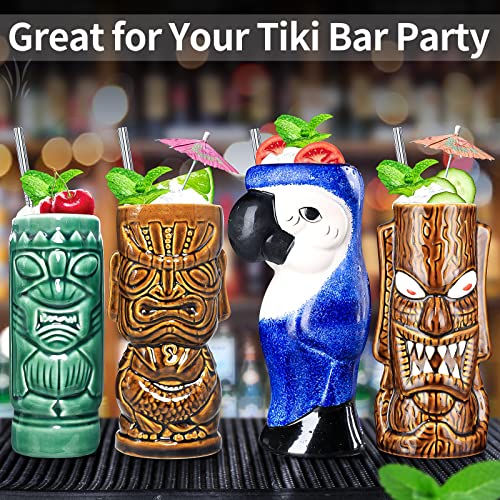 Hawaiian Tiki Mug Cocktail Set (12pcs)
