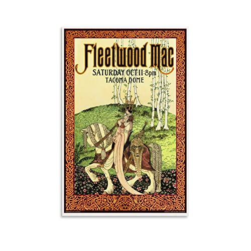 Fleetwood Mac Vintage Concert Poster Wall Art