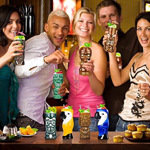 Hawaiian Tiki Mug Cocktail Set (12pcs)