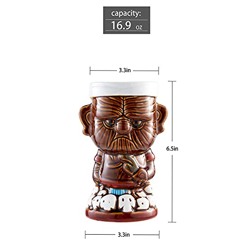 Hawaiian Tiki Cocktail Mugs Set - 2 Pieces