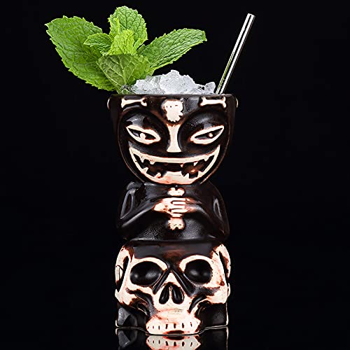 Hawaiian Tiki Cocktail Mugs Set - 2 Pieces