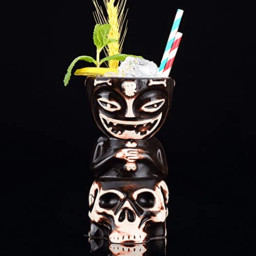 Hawaiian Tiki Cocktail Mugs Set - 2 Pieces