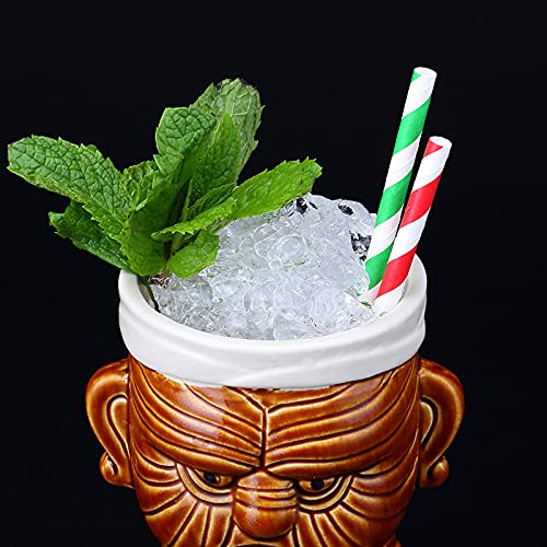 Hawaiian Tiki Cocktail Mugs Set - 2 Pieces