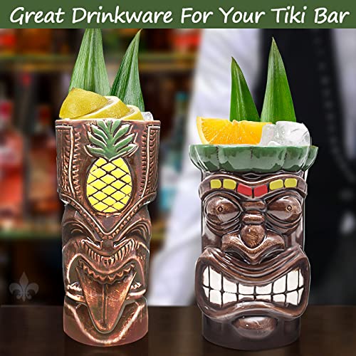 Tiki Cocktail Mugs Set of 4