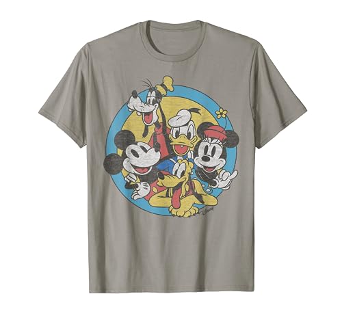 Disney Mickey And Friends Retro Group Shot T-Shirt