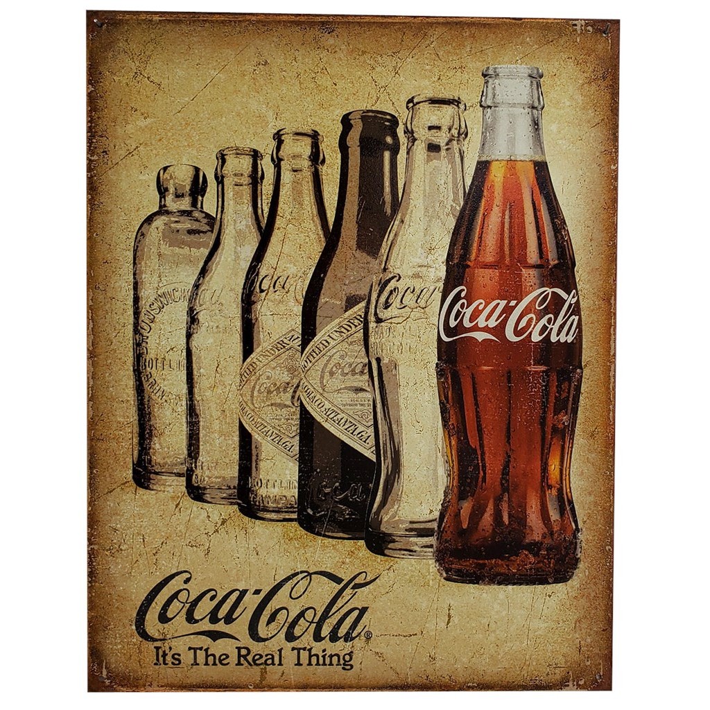 Coke The Real Thing Retro Tin Sign Bundle