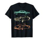 Retro 80s & 90s Vintage Cars Graphic T-Shirt