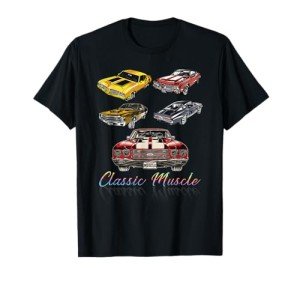 Retro American Muscle Car T-Shirt for Enthusiasts