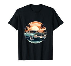 Retro Vintage Muscle Car T-Shirt for Enthusiasts