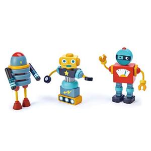 Wooden Robot Construction Set - 17 Pieces