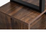 Retro Brown Geometric Bookcase Storage Shelf