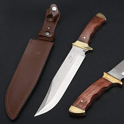 Mossy Oak 14" Bowie Knife with Leather Sheath
