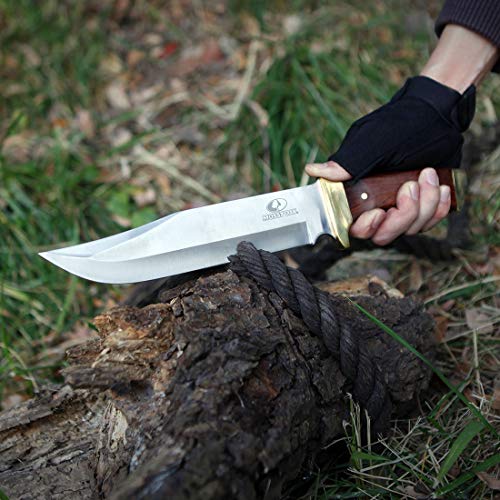 Mossy Oak 14" Bowie Knife with Leather Sheath