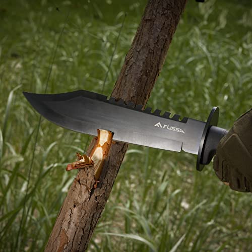FLISSA 15-Inch Tactical Bowie Hunting Knife Set
