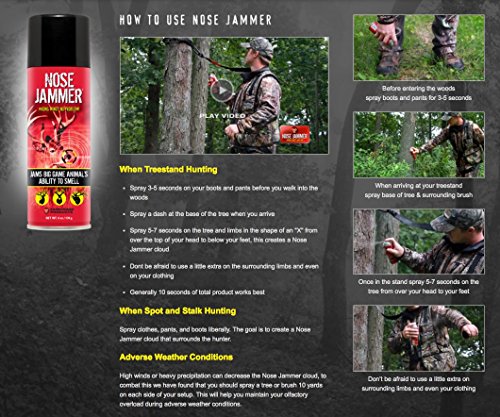 Nose Jammer Scent Eliminator Field Spray - 8 oz